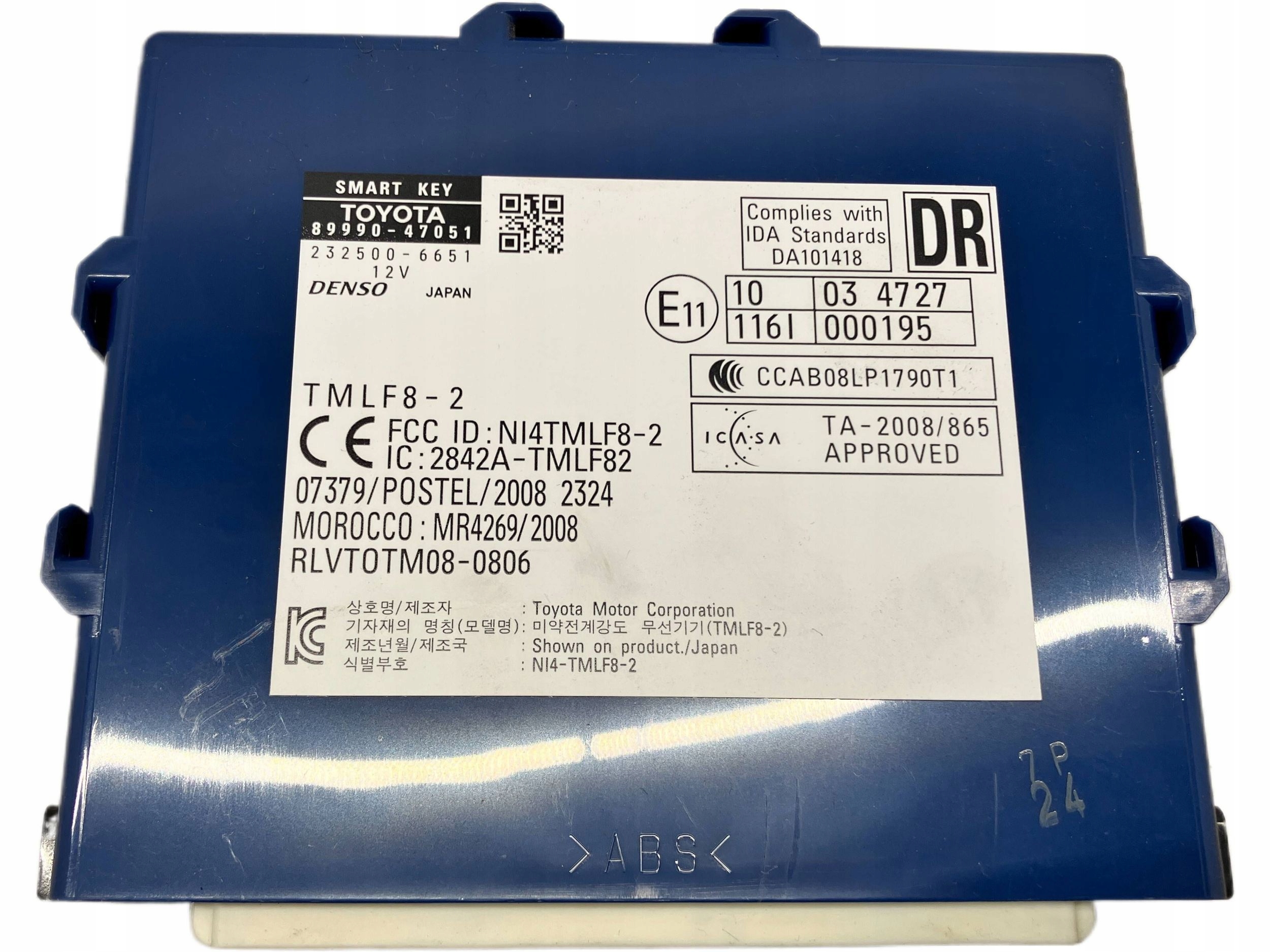 allegro-24492605c5dbbd023f3d4c63 PRIUS III MODUŁ STEROWNIK KOMPUTER SMART KEY 89990-47051 - obrazek 1