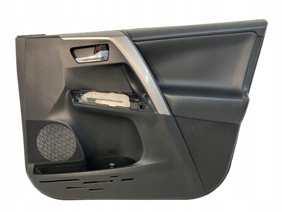 allegro-36a34125c0fda835f1aeb28b RAV4 IV BOCZEK TAPICERKA DRZWI PRZEDNICH PRAWY PRZÓD CZARNY SKÓRA - obrazek 1