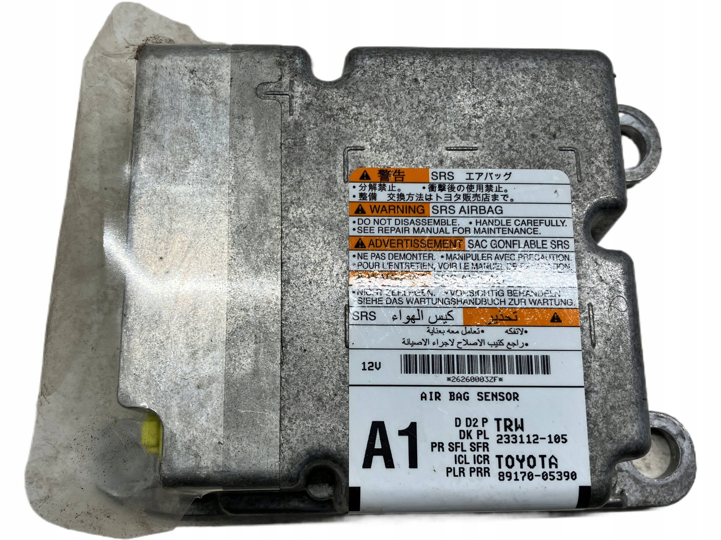 allegro-655b60e2a0083597c3057b2b AVENSIS T27 LIFT T29 MODUŁ STEROWNIK PODUSZEK AIRBAG 89170-05390 A1 - obrazek 1