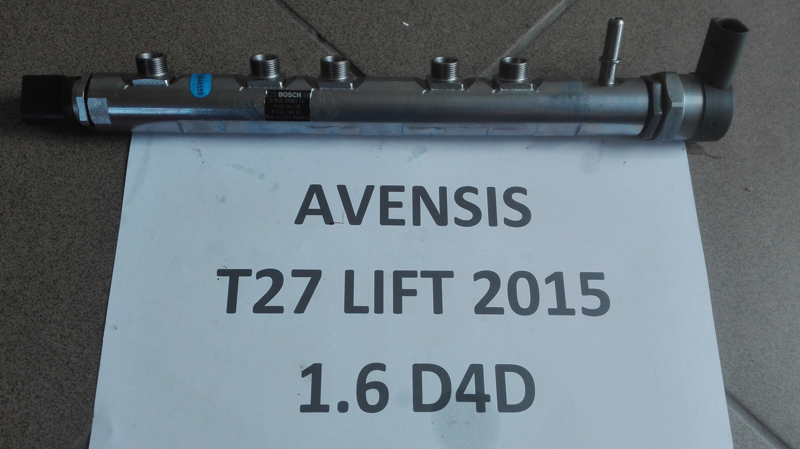 allegro-23cb5a117224d0a345995f6f AVENSIS T27 VERSO 1.6 D4D BMW LISTWA WTRYSKOWA - obrazek 1