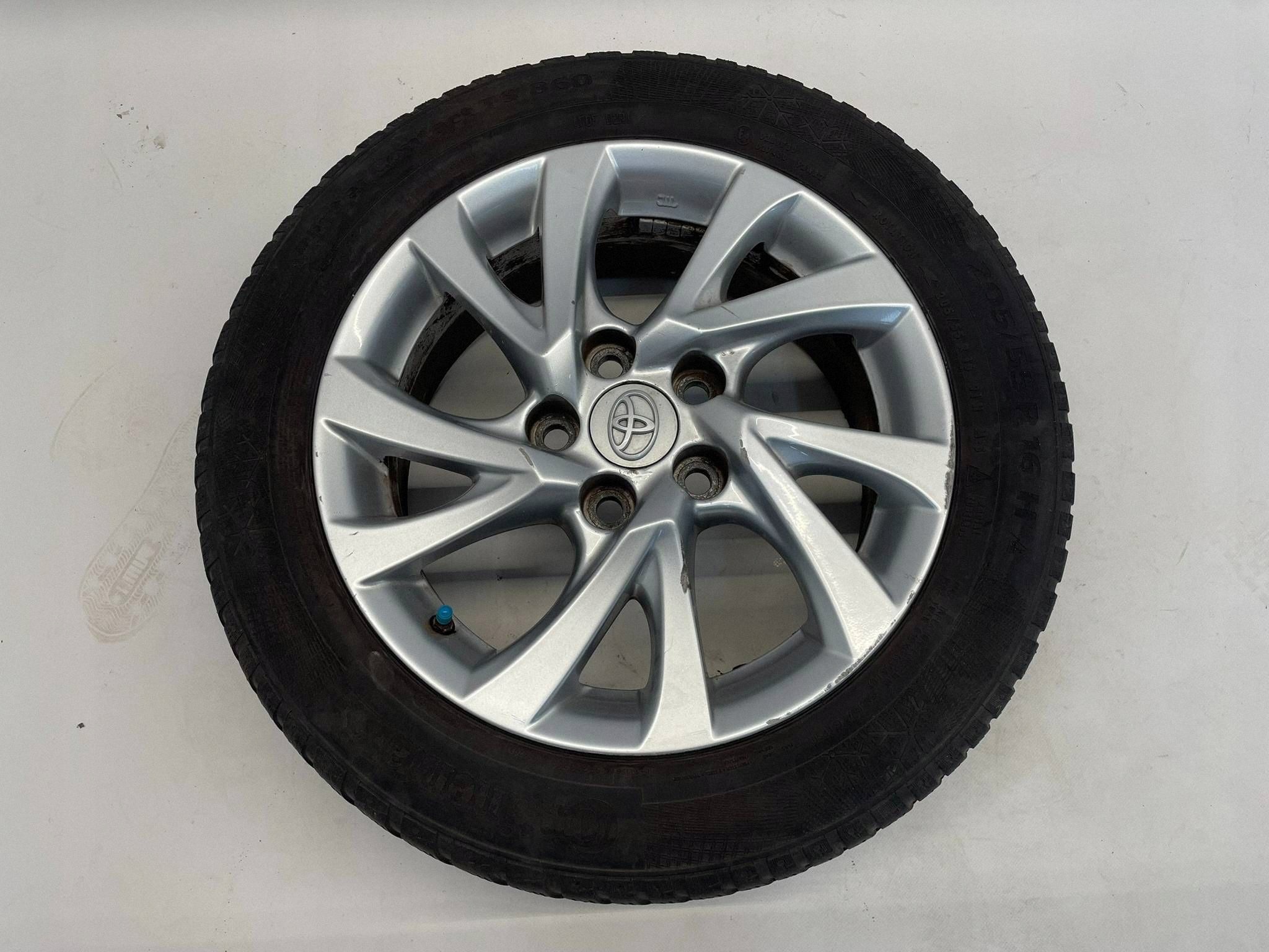 allegro-ae7810a06992a520f1db4244 TOYOTA AURIS KOŁO FELGA ALUMINIOWA OPONA CZUJNIK CIŚNIENIA 6,5J 205/55R16 1 - obrazek 1