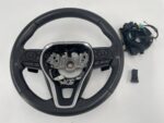 RAV4 V SKÓRZANA KIEROWNICA GRZANA TAŚMA PRZYCISK KOMPLET